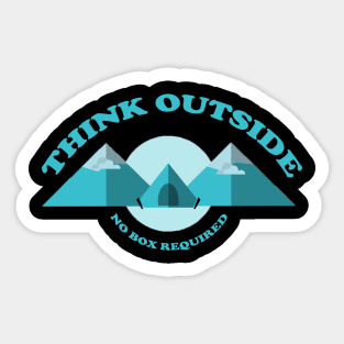 Think Outside No Box Required Sticker